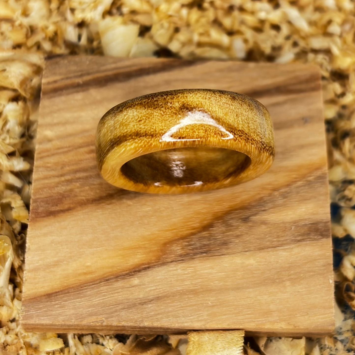 Olivewood Ring (Solid Wood) Size 5.5 FREE SHIPPING