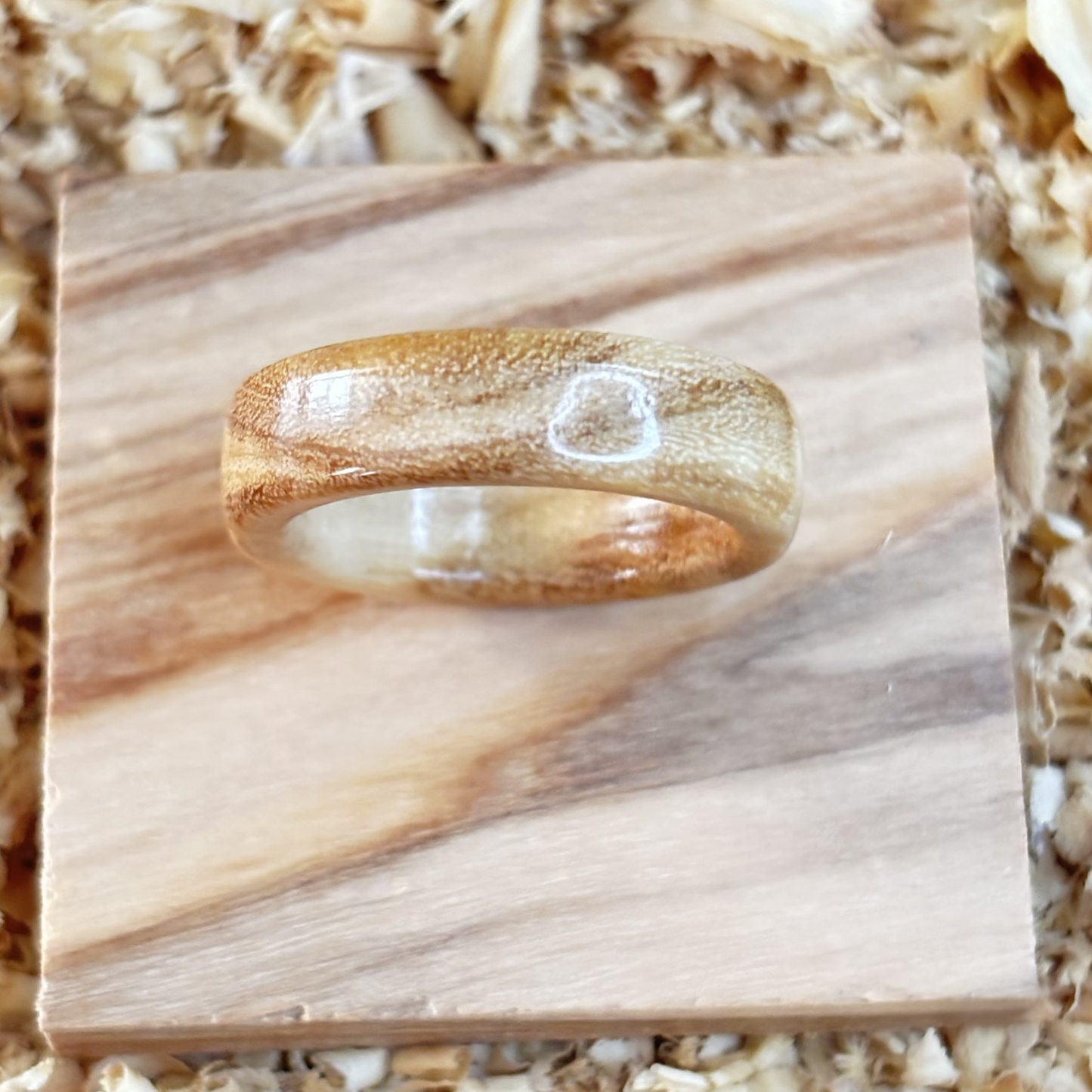 Olivewood Ring (Solid Wood) Size 6 FREE SHIPPING