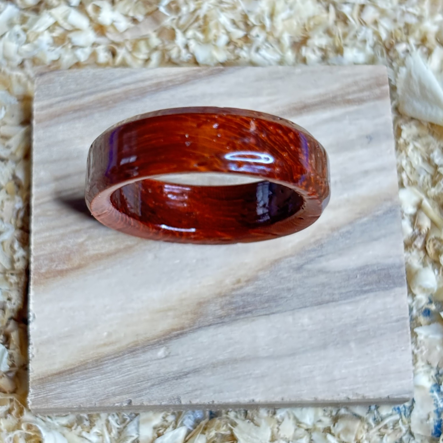 Walnut Ring (Solid Wood) Size 8.5 FREE SHIPPING