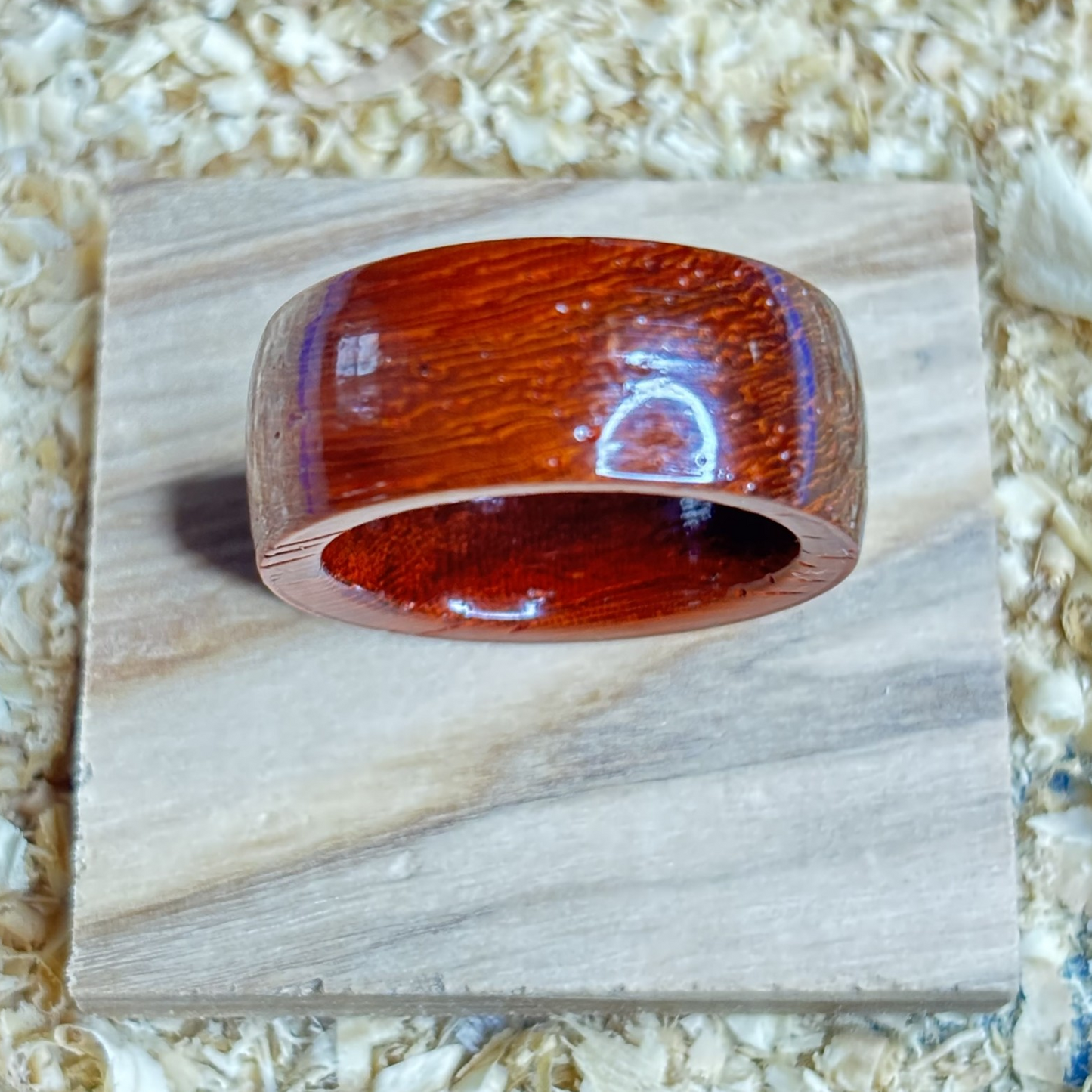 Walnut Ring (Solid Wood) Size 8.5 FREE SHIPPING