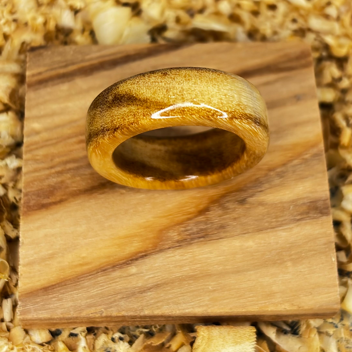 Olivewood Ring (Solid Wood) Size 5.5 FREE SHIPPING