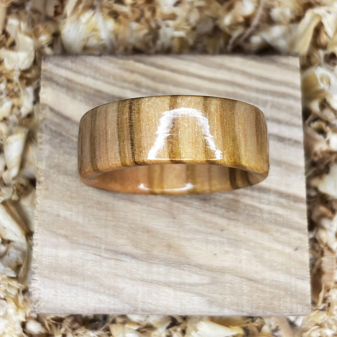 Olivewood Ring (Solid Wood) Size 10.5 FREE SHIPPING