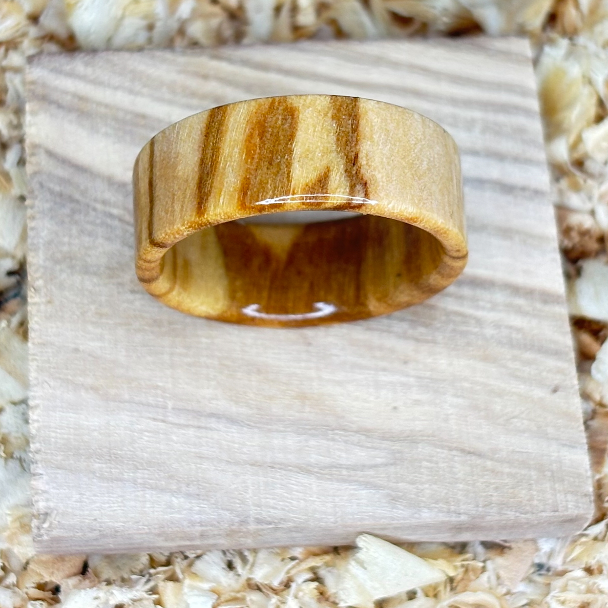 Olivewood Ring (Solid Wood) Size 9 FREE SHIPPING