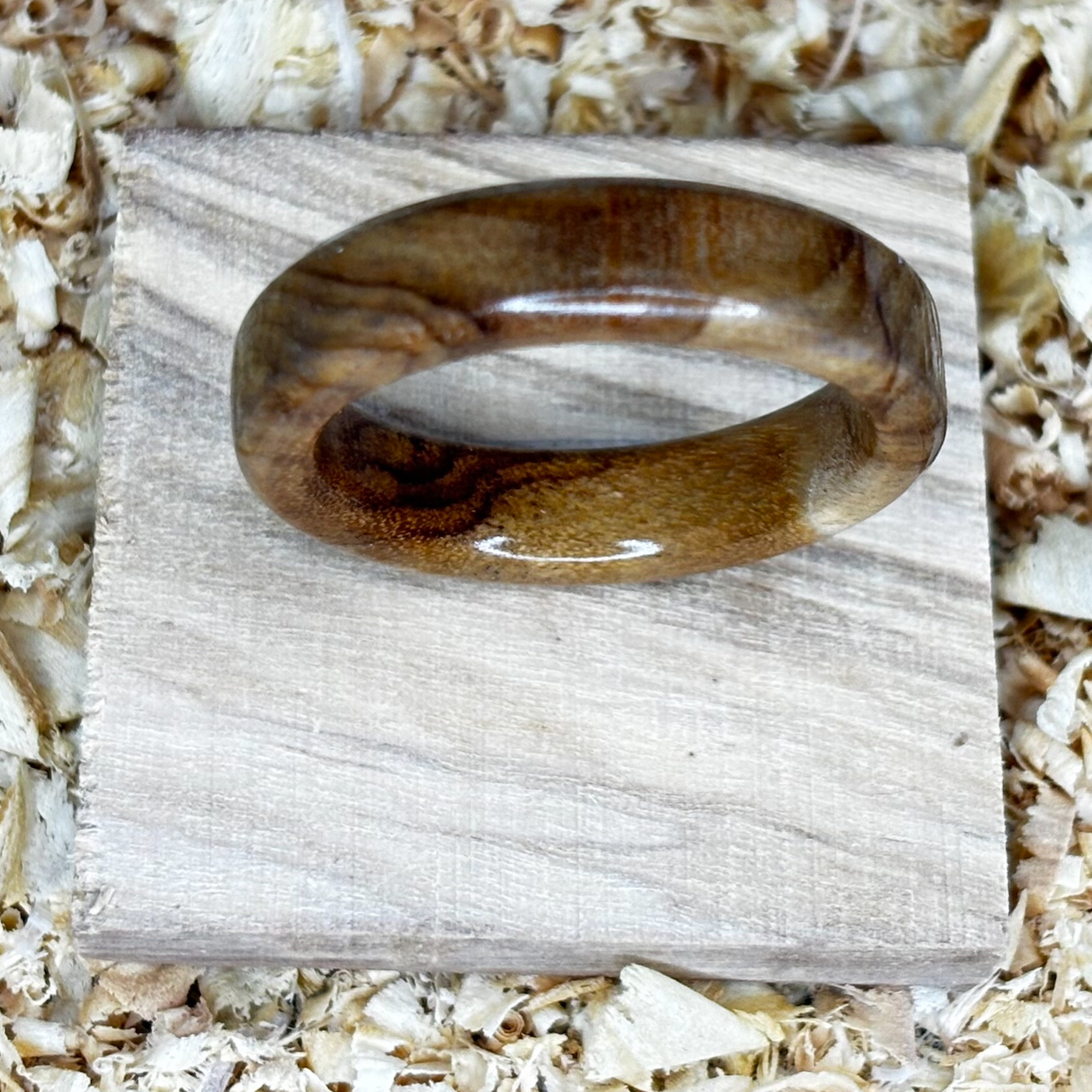 Olivewood Ring (Solid Wood) Size 13.5 FREE SHIPPING