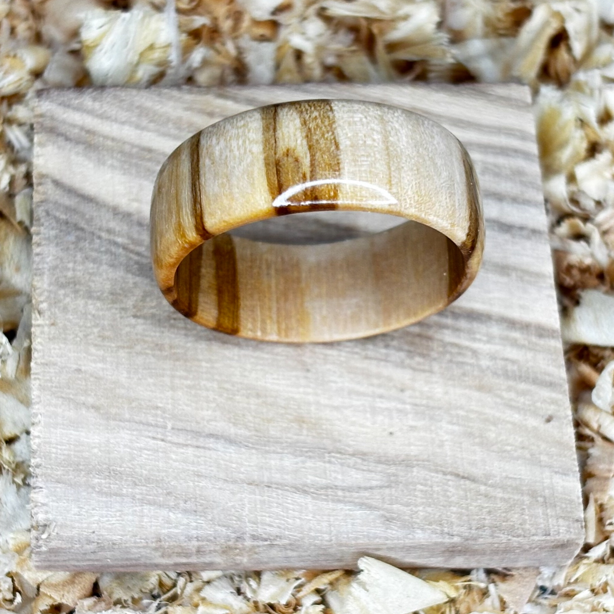 Olivewood Ring (Solid Wood) Size 10.5 FREE SHIPPING