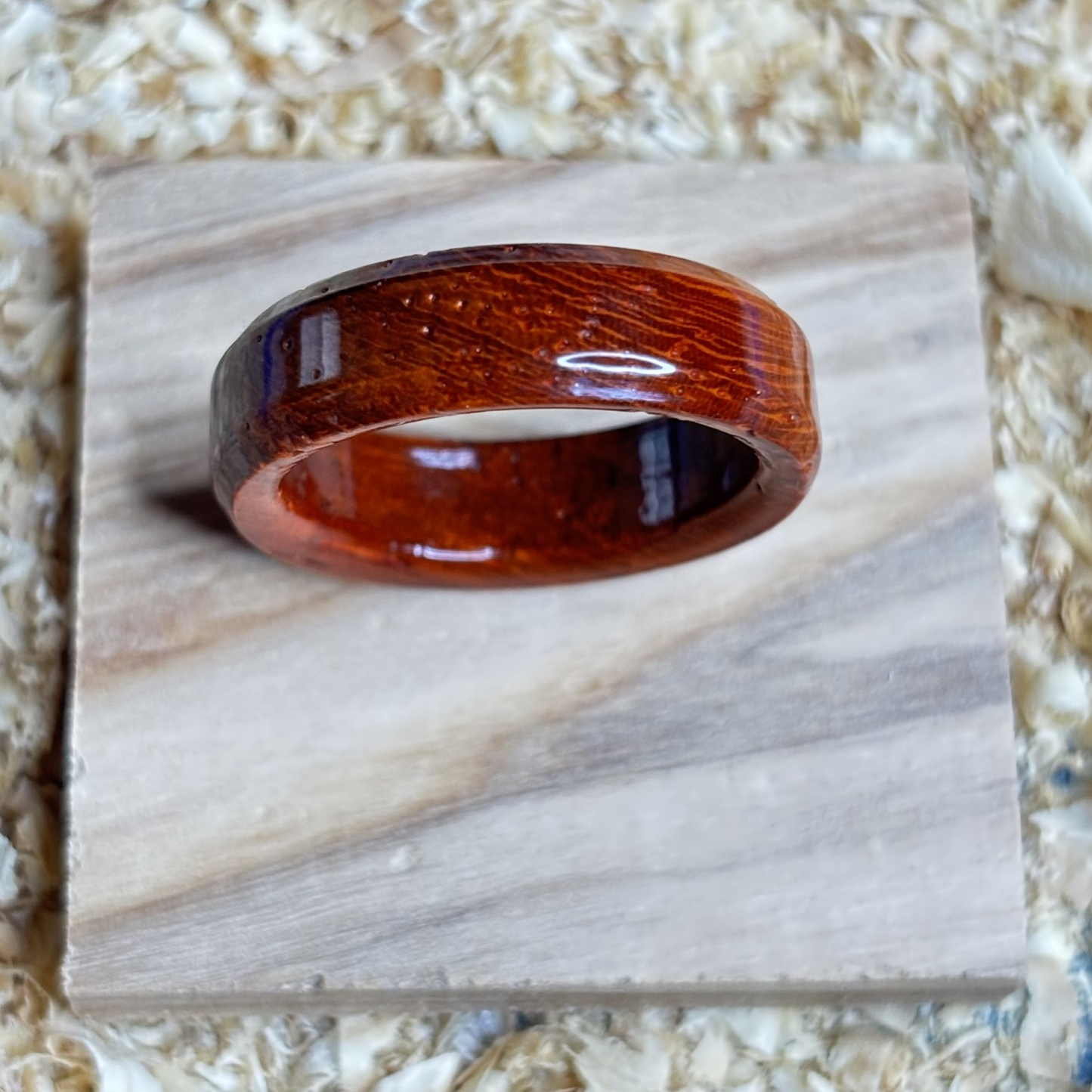 Walnut Ring (Solid Wood) Size 8.5 FREE SHIPPING