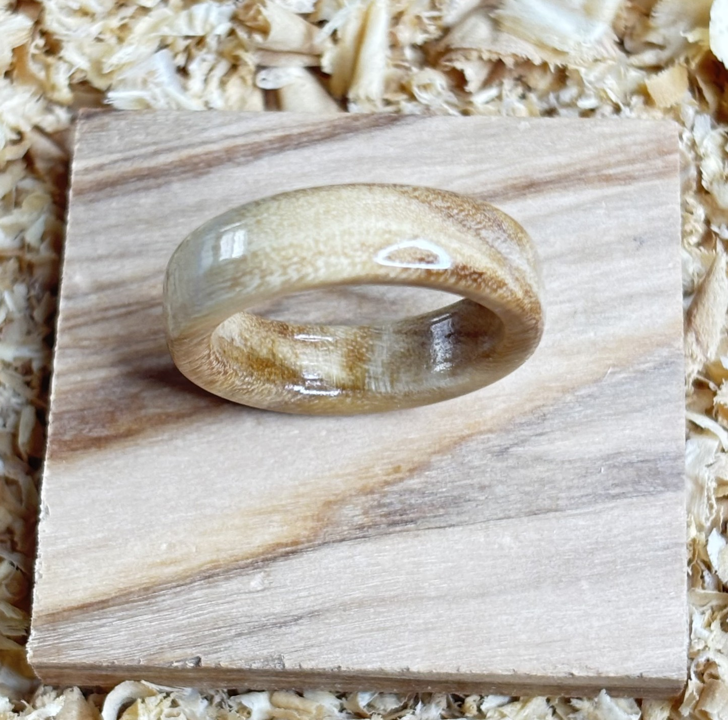 Olivewood Ring (Solid Wood) Size 6 FREE SHIPPING