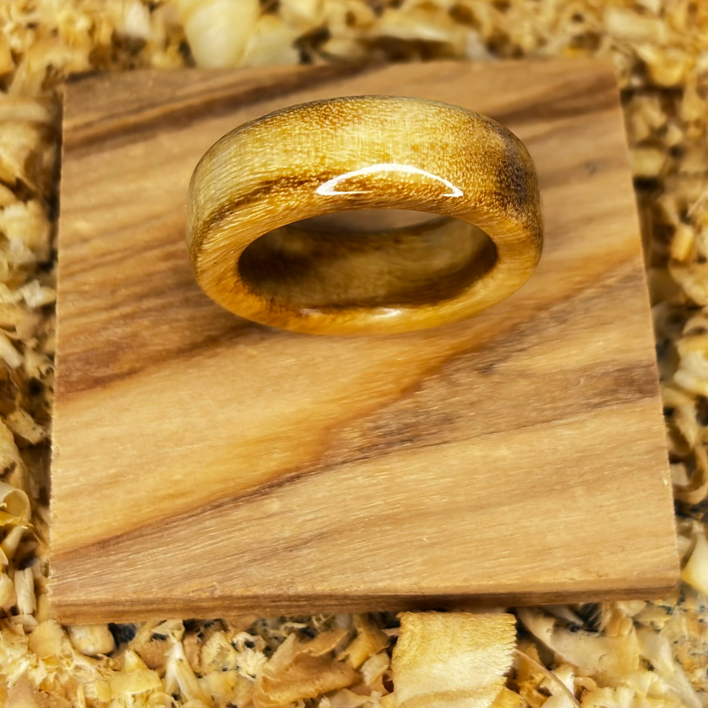 Olivewood Ring (Solid Wood) Size 5.5 FREE SHIPPING