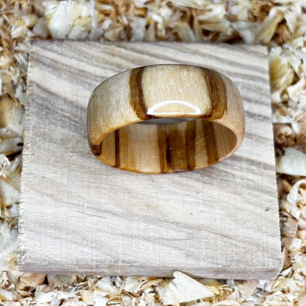 Olivewood Ring (Solid Wood) Size 10.5 FREE SHIPPING