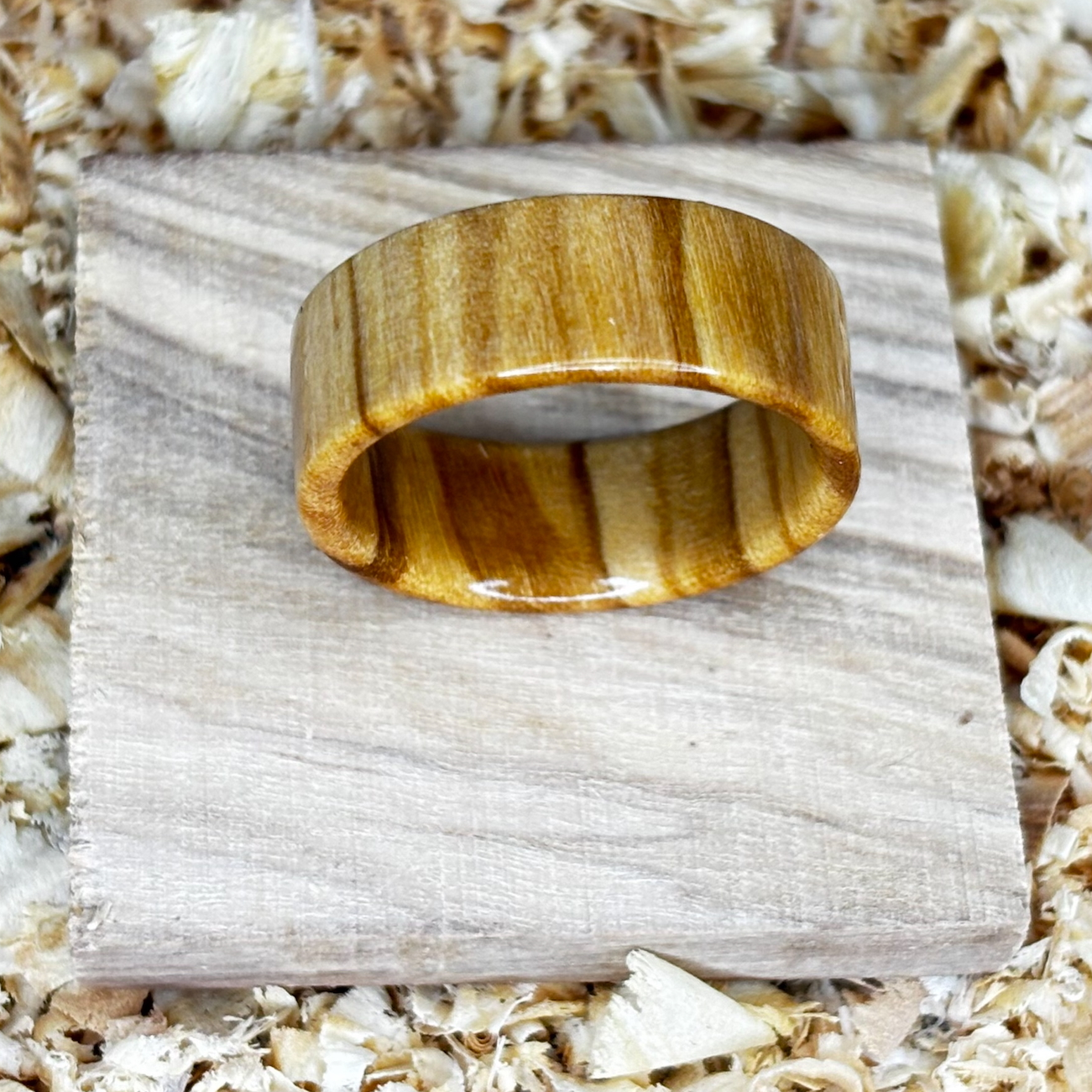 Olivewood Ring (Solid Wood) Size 9 FREE SHIPPING