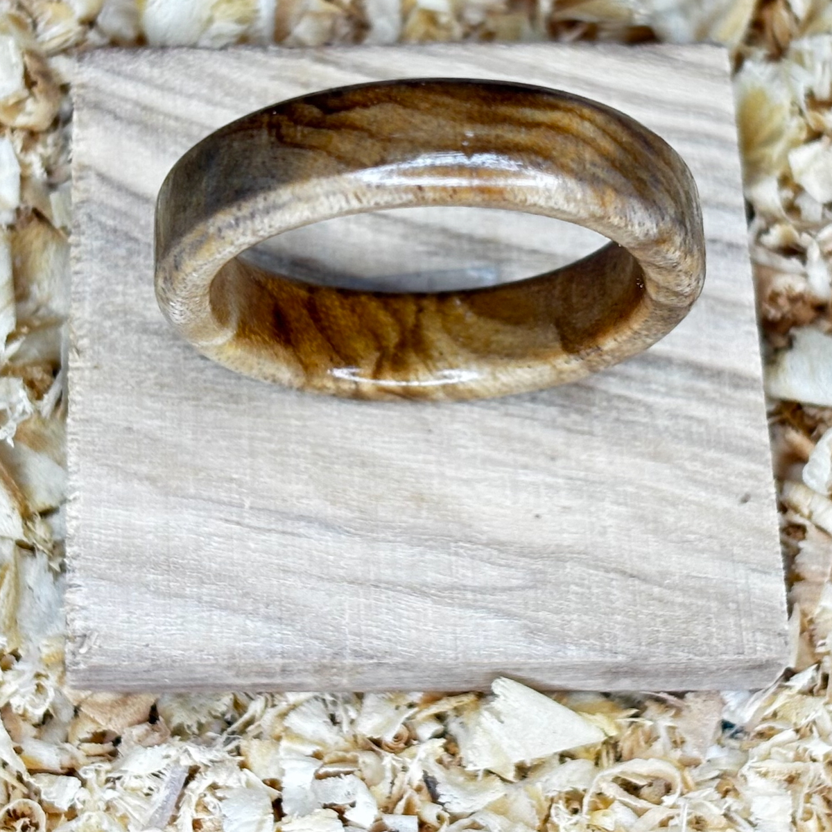 Olivewood Ring (Solid Wood) Size 13.5 FREE SHIPPING