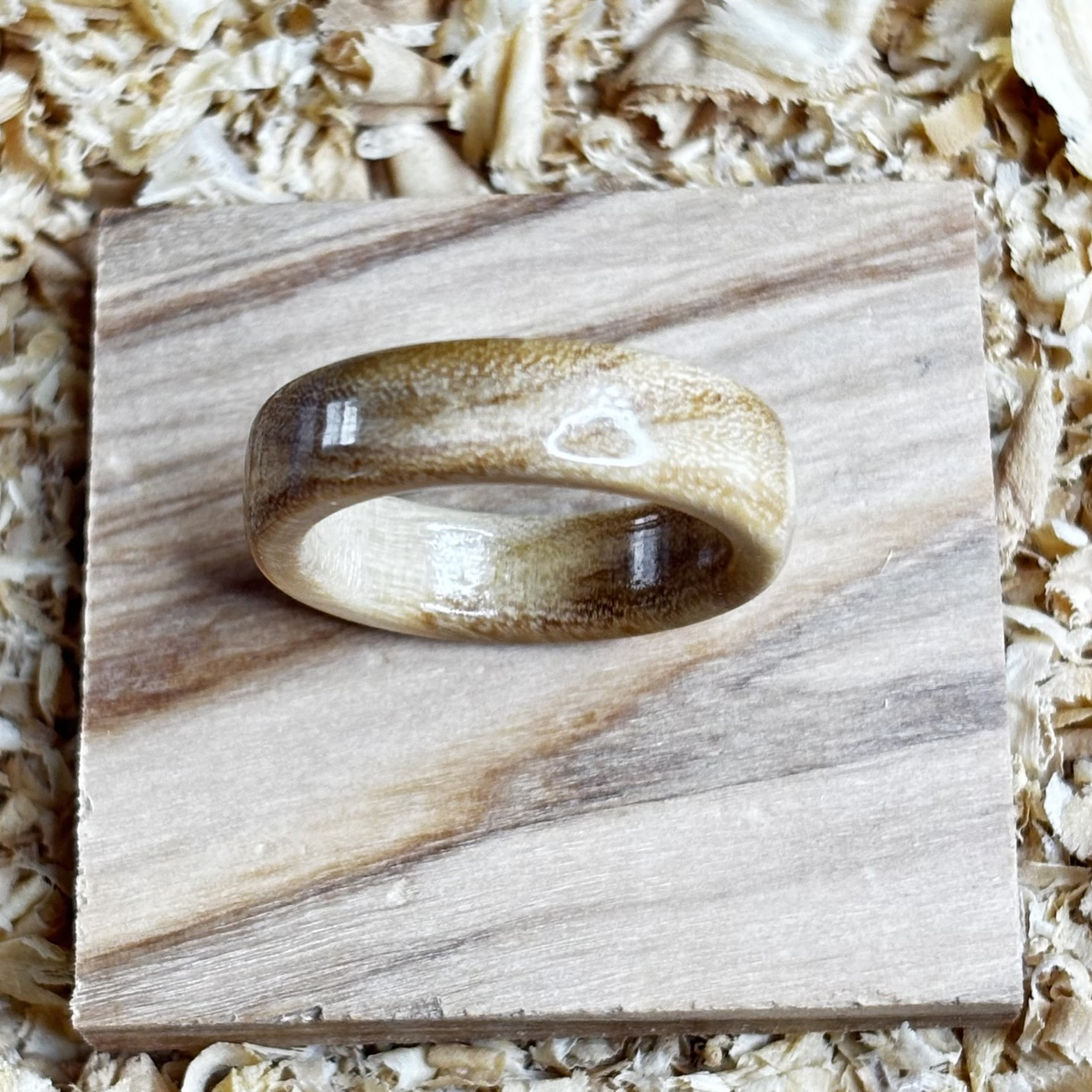 Olivewood Ring (Solid Wood) Size 6 FREE SHIPPING